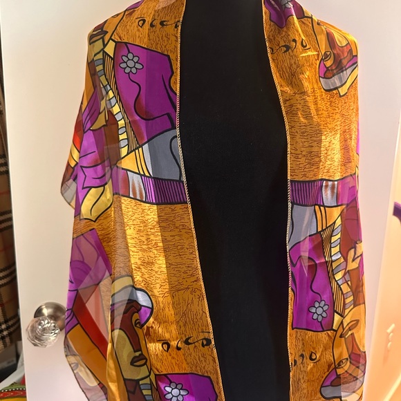 Vintage Scarf Picasso art print - Picture 3 of 10